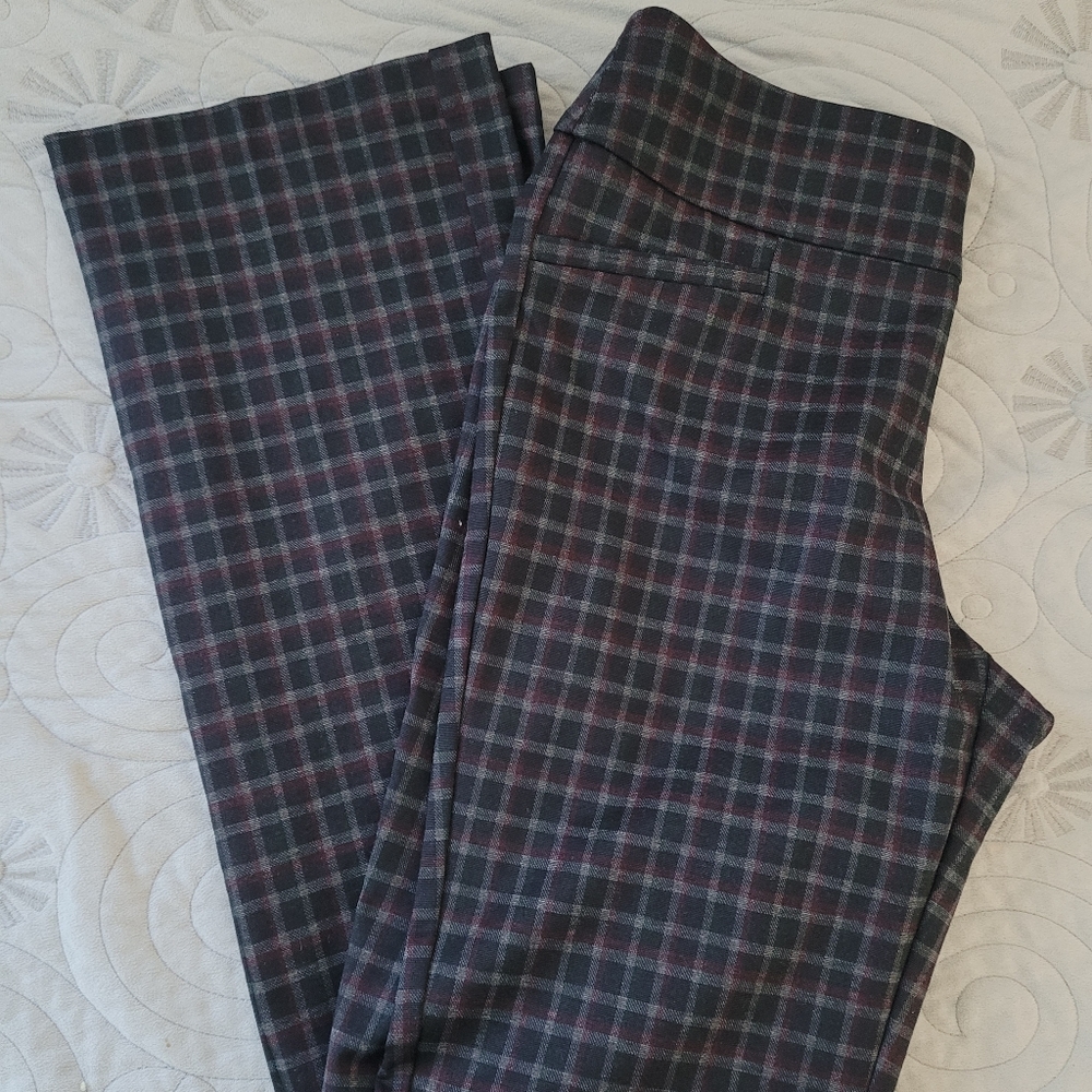 Plaid Women's Work Pants